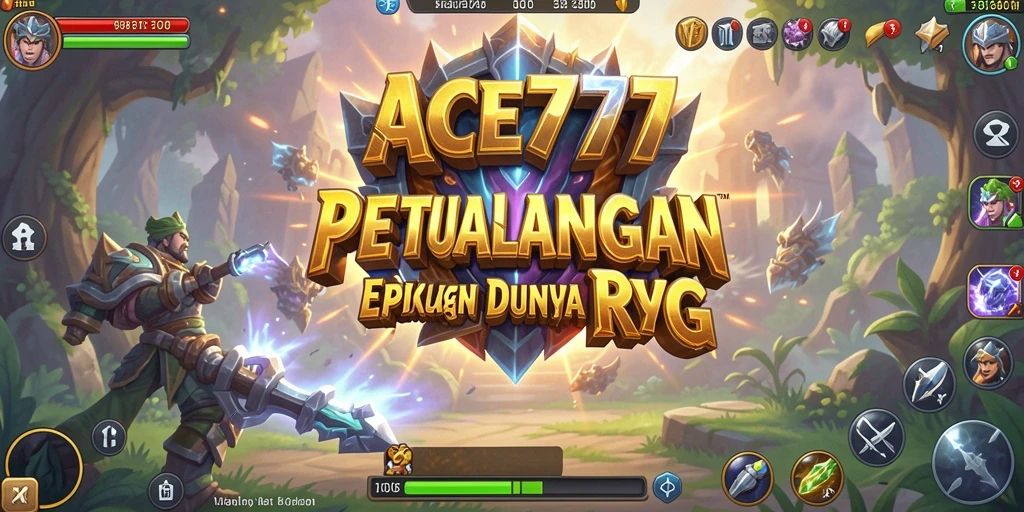 Tampilan petualangan seru dalam game RPG ACE777.