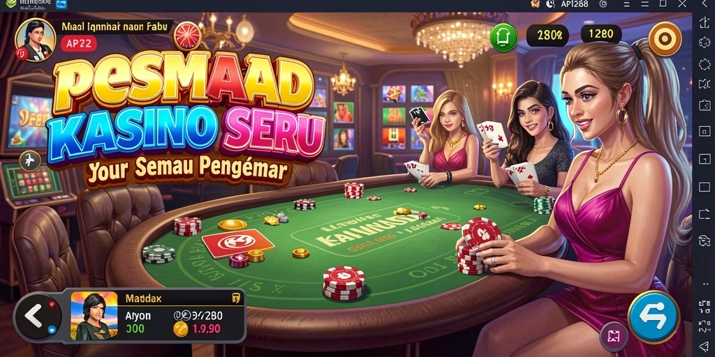 Tangkapan layar gameplay seru di API288 dengan berbagai permainan kasino.