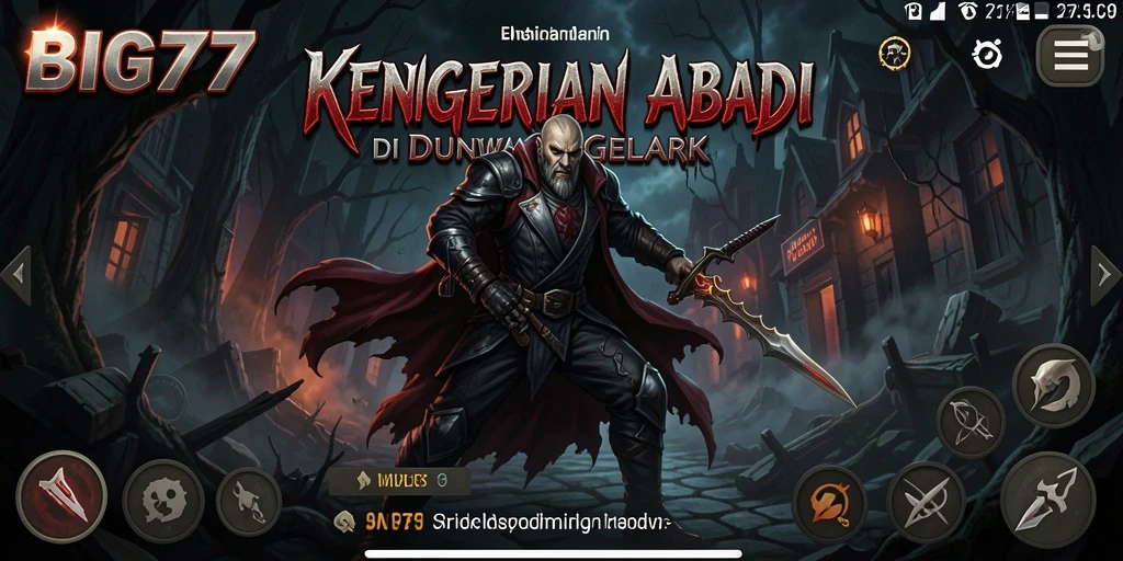 Tangkapan layar menunjukkan suasana mencekam dalam gameplay BIG77.