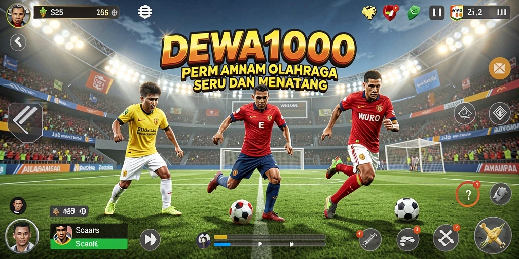 Tampilan gameplay seru dan interaktif dari DEWA1000.