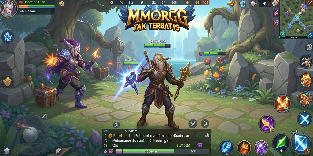 Tampilan gameplay DEWI567 yang menarik dalam dunia MMORPG.