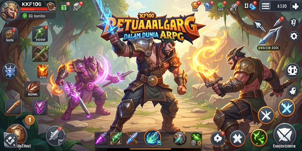 Tampilan menakjubkan dari gameplay KPK100 dalam dunia ARPG.