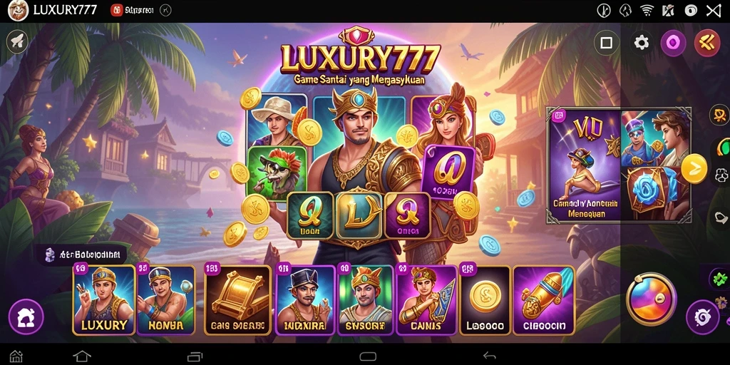 Screenshot gameplay LUXURY777 menampilkan tantangan yang seru dan mengasyikkan.