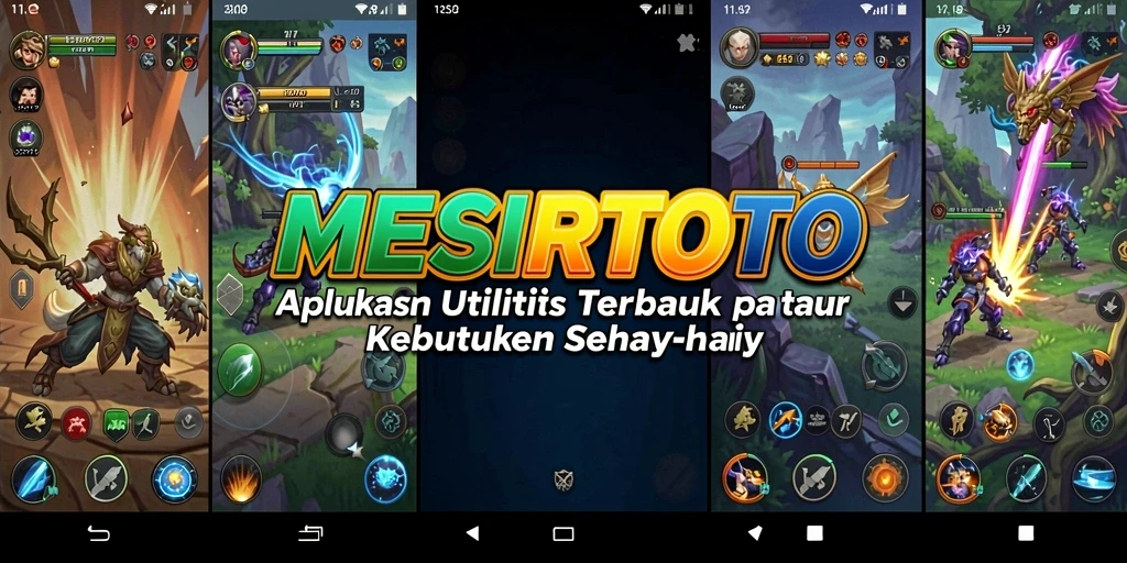 Tampilan utama MESIRTOTO yang menunjukkan fitur utilitas yang lengkap.