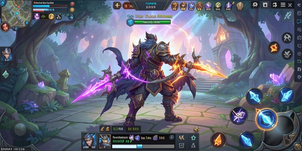 Tampilan aksi seru dalam permainan ARPG yang memikat.