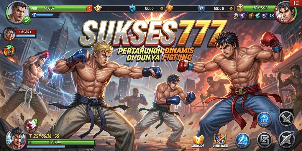 Tampilan gameplay seru dan aksi pertarungan di SUKSES777.
