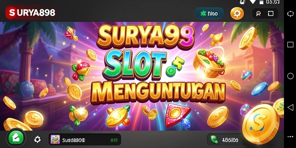 Tampilan memukau dari gameplay Slot SURYA898.