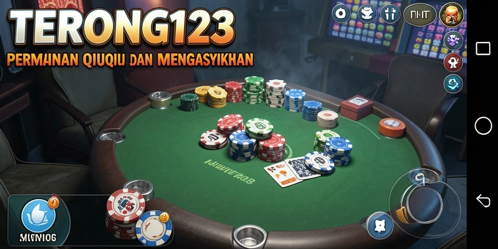 Screenshot gameplay QiuQiu yang menunjukkan aksi seru dari TERONG123.