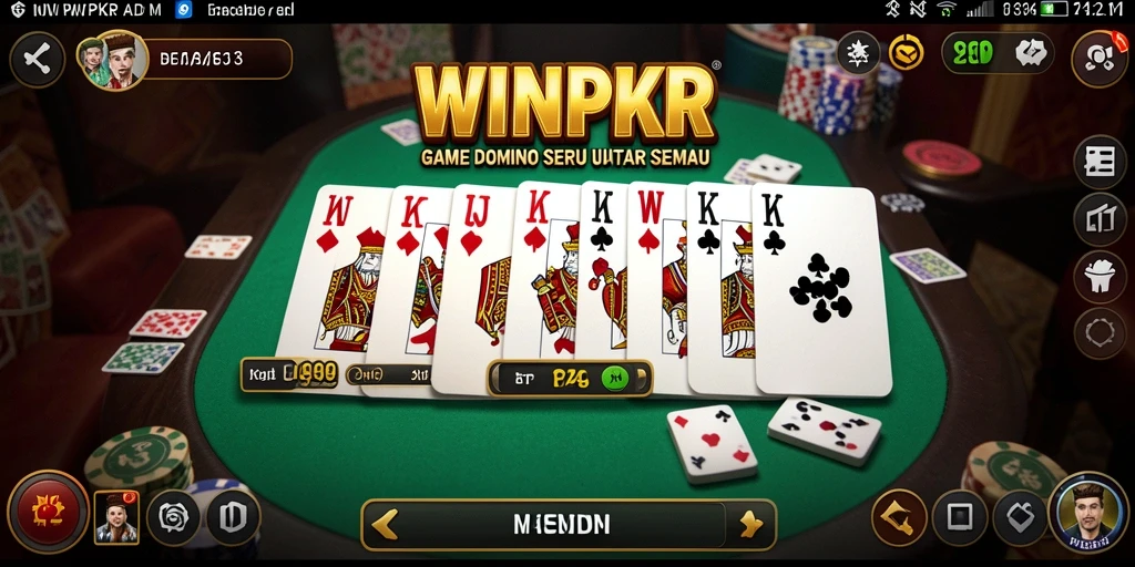 Tampilan gameplay domino yang seru dan menarik.